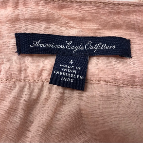 American Eagle peach blush lace mini skirt size4 - Picture 5 of 6